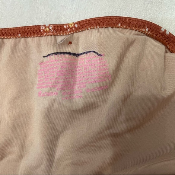 New! Victoria's Secret Swim Brown Daisy Plunge One Piece Swimsuit 3872 - Picture 3 of 8